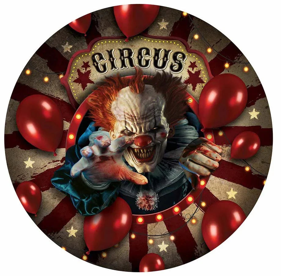 Pack 6 Platos Circo Payaso Asesino Menaje Halloween Guirca