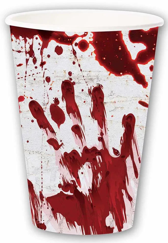 Pack 6 Vasos con Sangre Menaje Halloween Guirca