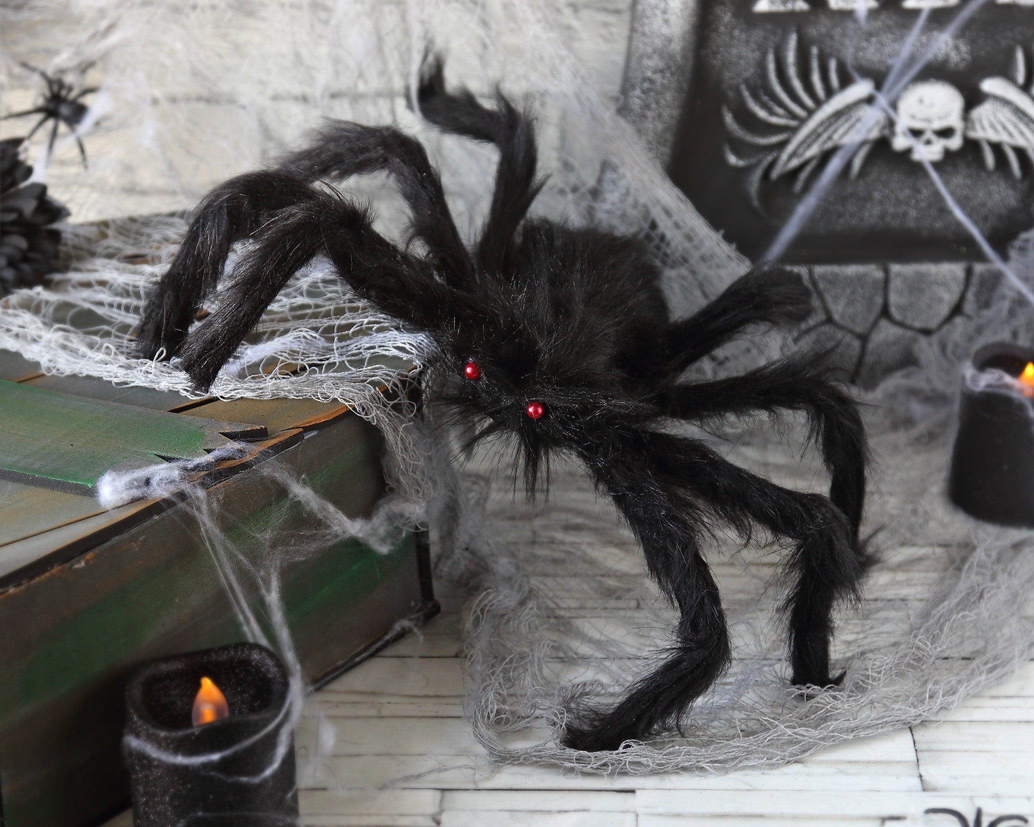 Tarántula con Pelo 50 cm Arañas y Telarañas Atosa