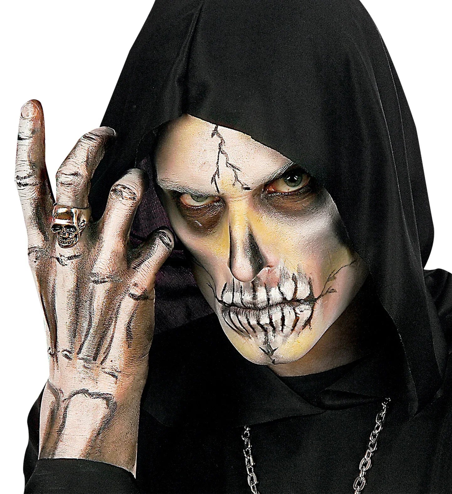 Pintura Gel Negra Maquillaje Halloween Widmann