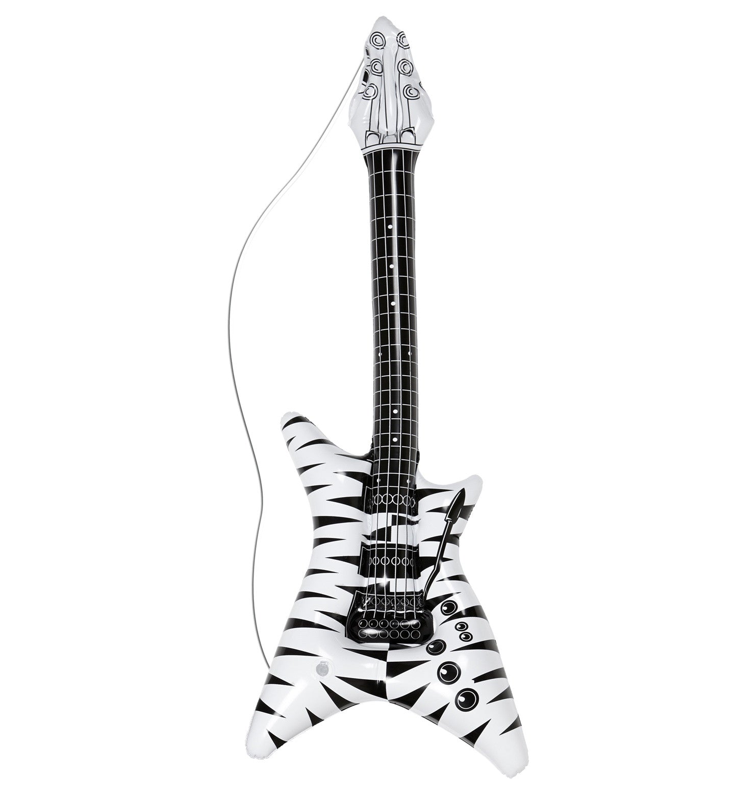 Guitarra Eléctrica Hinchable Rock Cebra Complementos Rockeros y Moteros Widmann