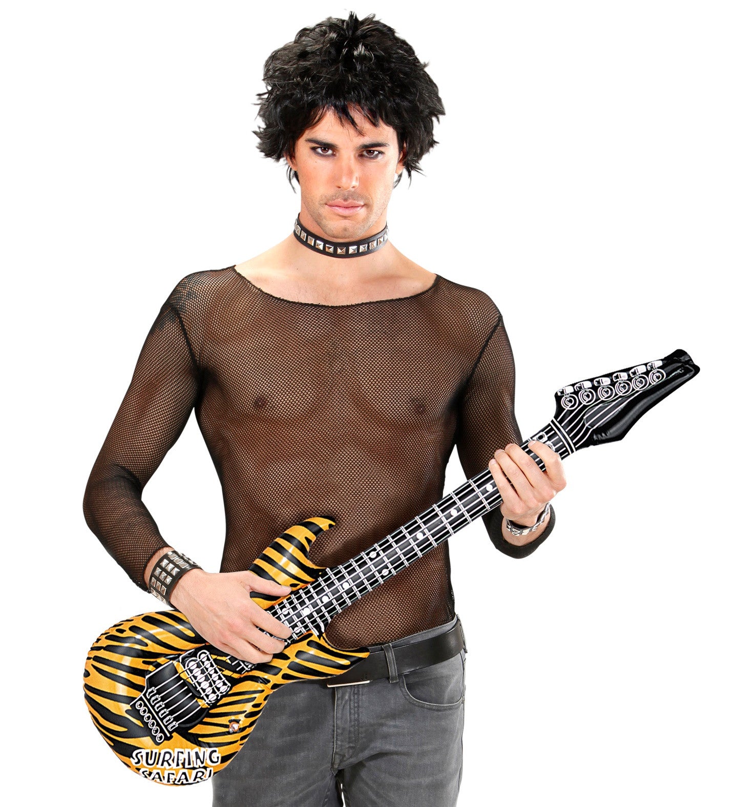 Guitarra Eléctrica Hinchable Rock Tigre Complementos Rockeros y Moteros Widmann