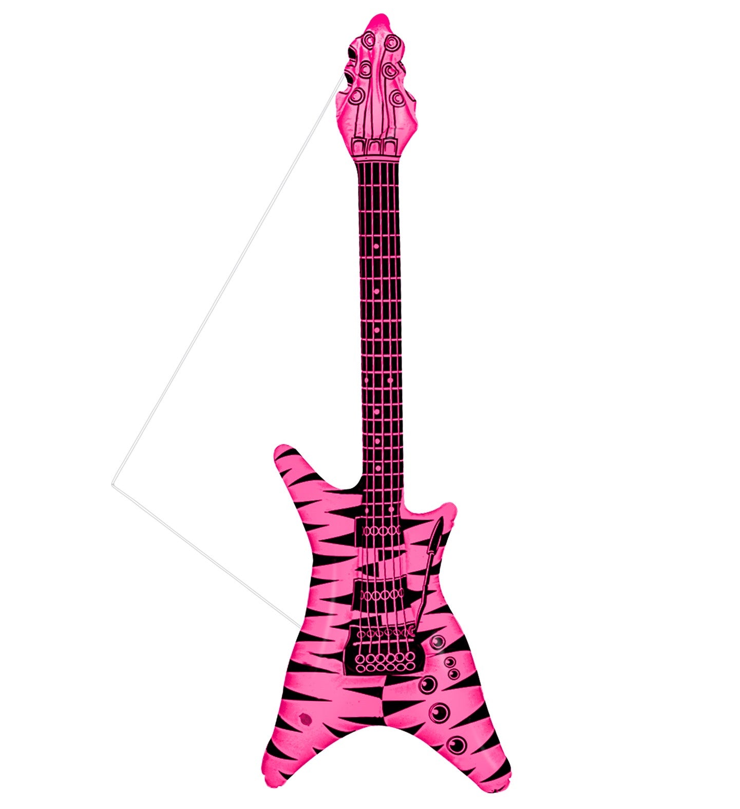 Guitarra Eléctrica Hinchable Rock Rosa Complementos Rockeros y Moteros Widmann