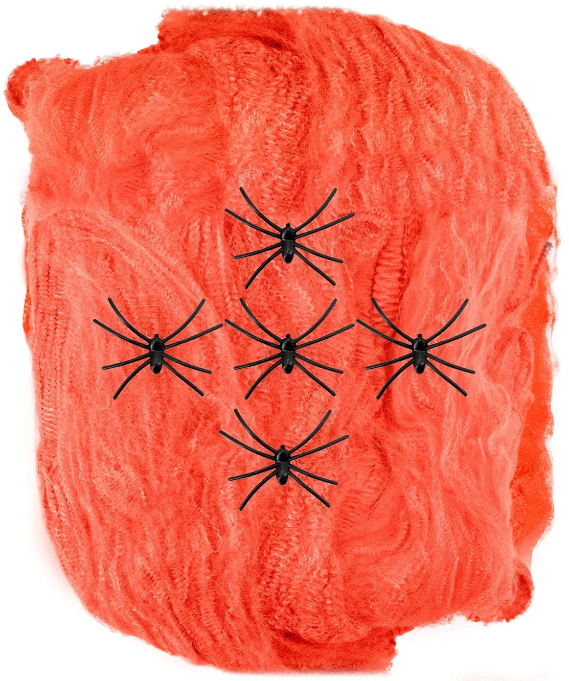 Tela de Araña Naranja Halloween Widmann