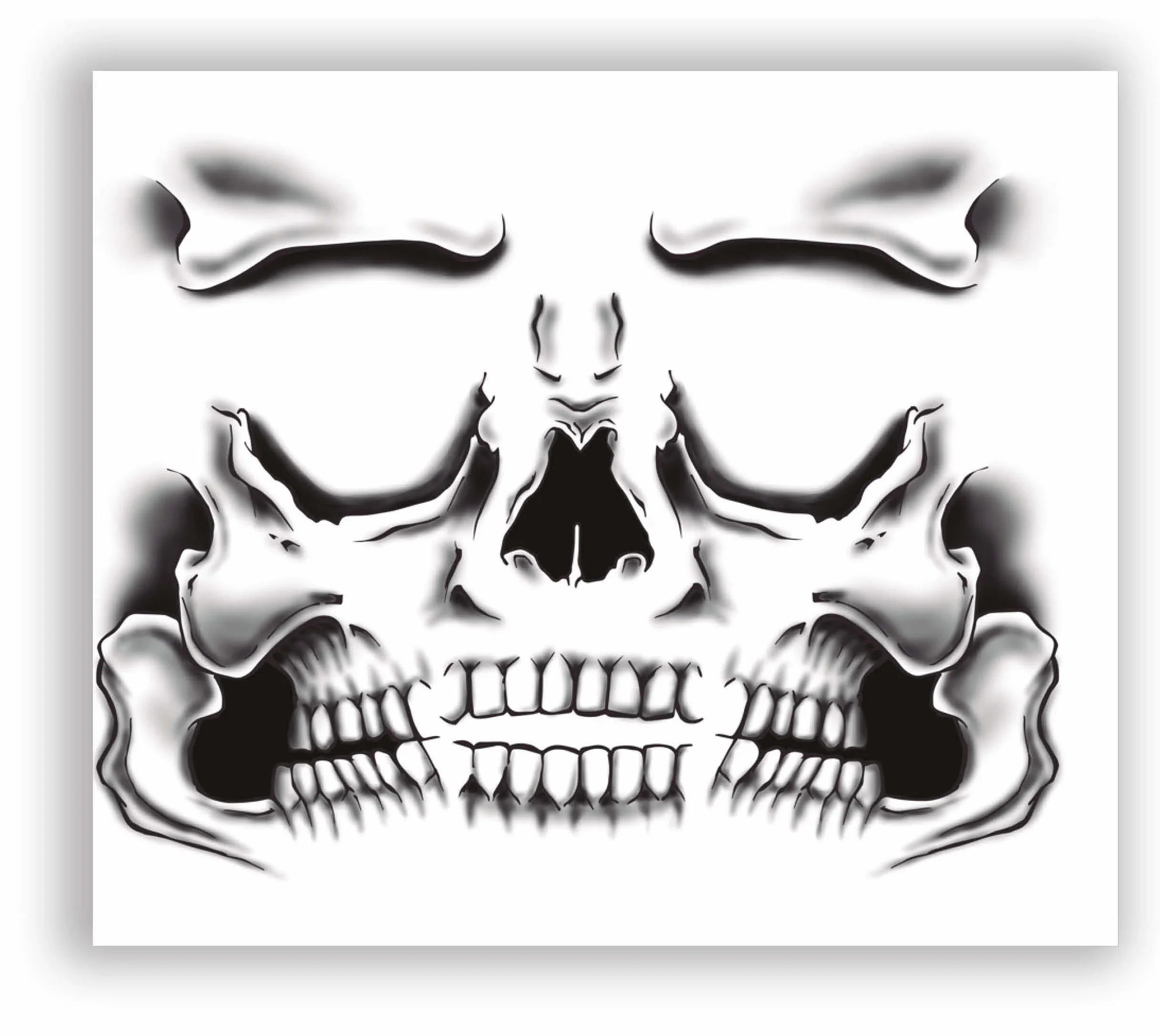 Tatuaje de Esqueleto para la Cara Kits de Maquillaje Guirca