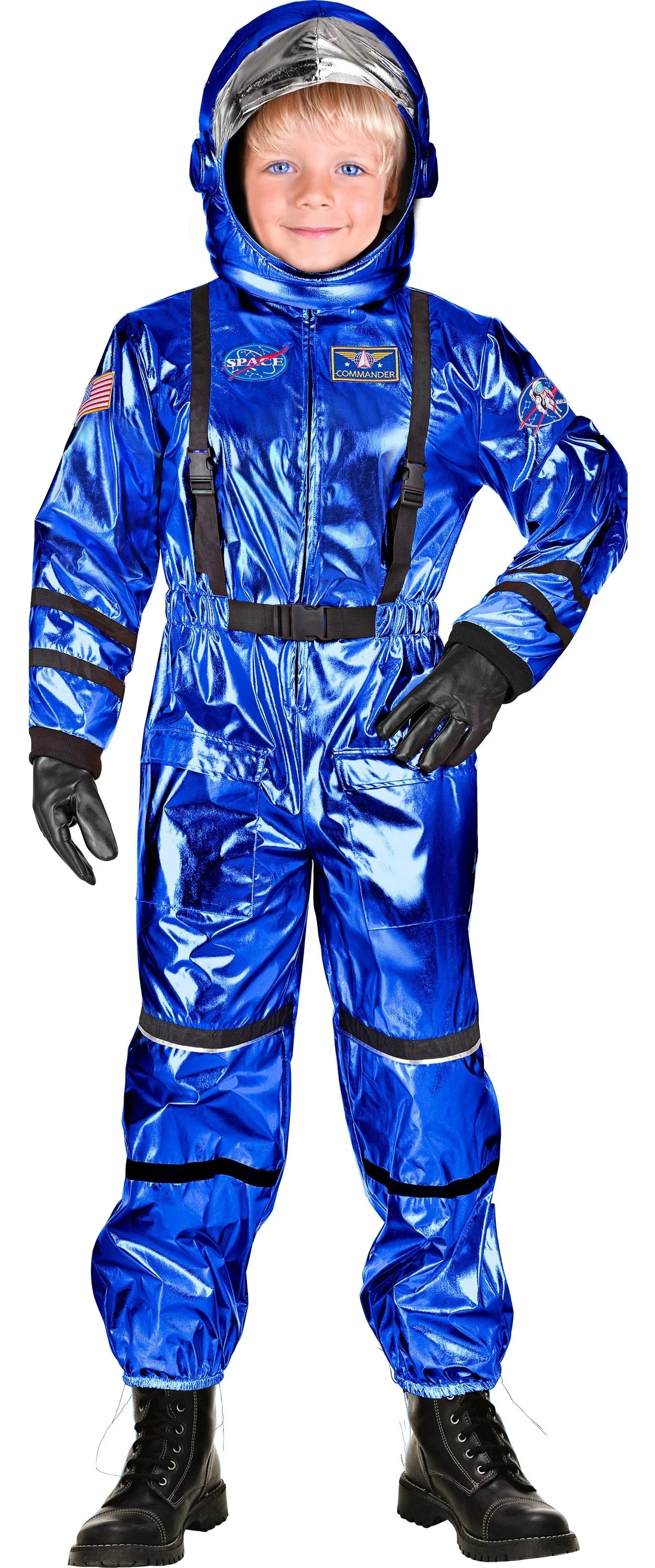Disfraz de Astronauta Azul con Casco Infantil Astronautas Infantiles Widmann