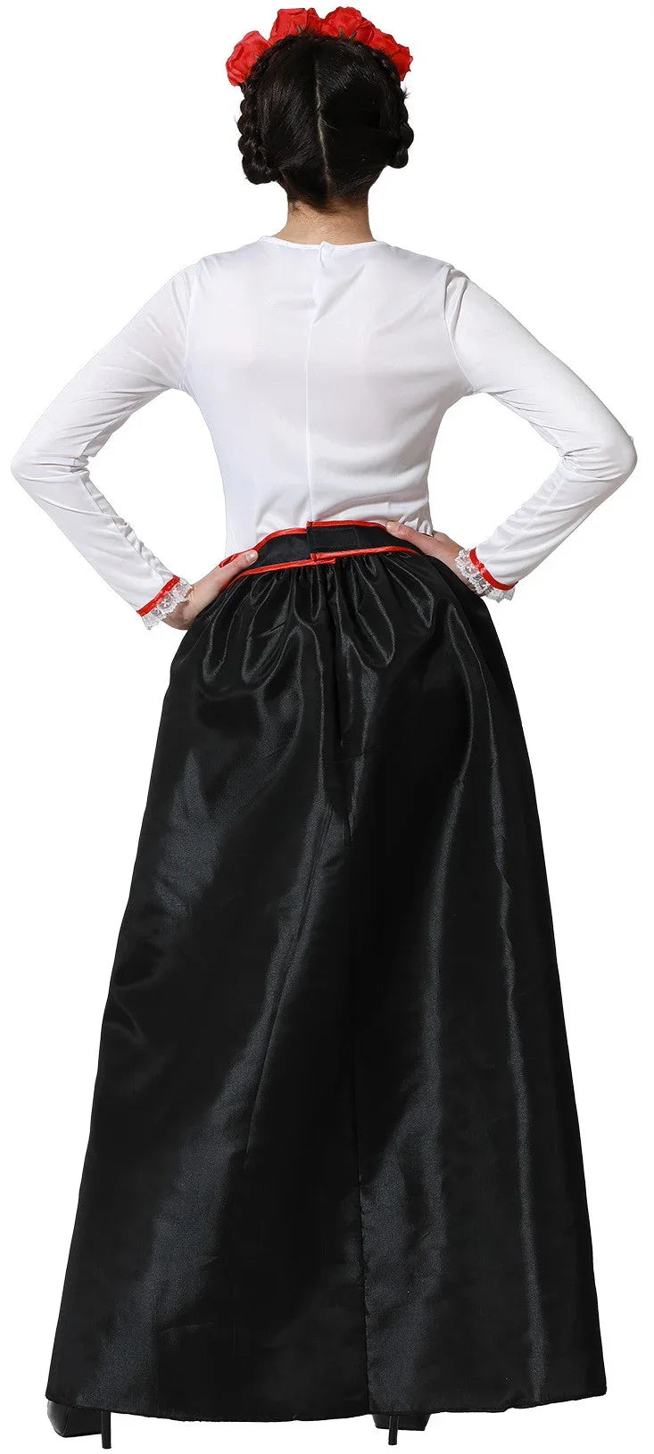 Disfraz de Catrina Esqueleto para Mujer Catrina Atosa