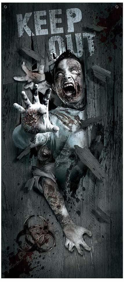 Decoración Puerta Ataque Zombie Decoración Halloween Guirca