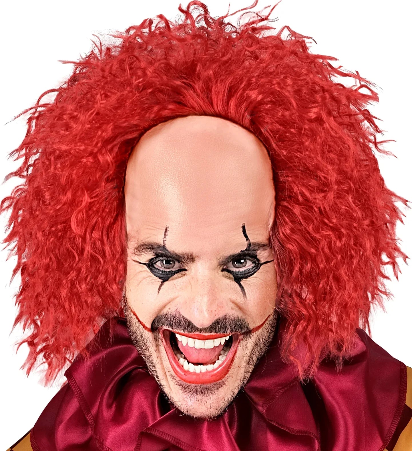 Peluca Pelirroja con Calva de Penny el Payaso Asesino Pennywise Widmann
