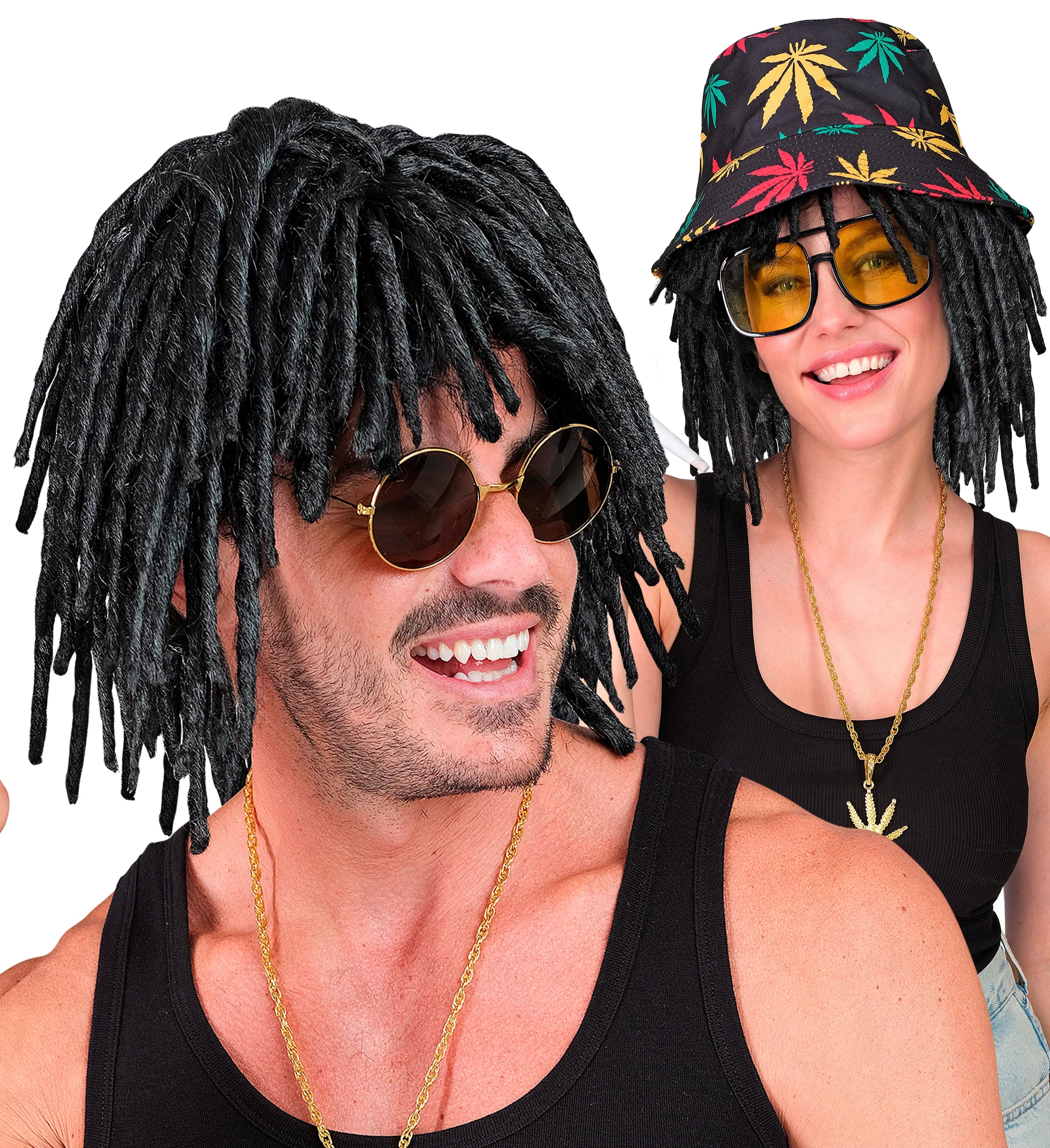 Peluca Morena con Rastas Pelucas Rastas Widmann