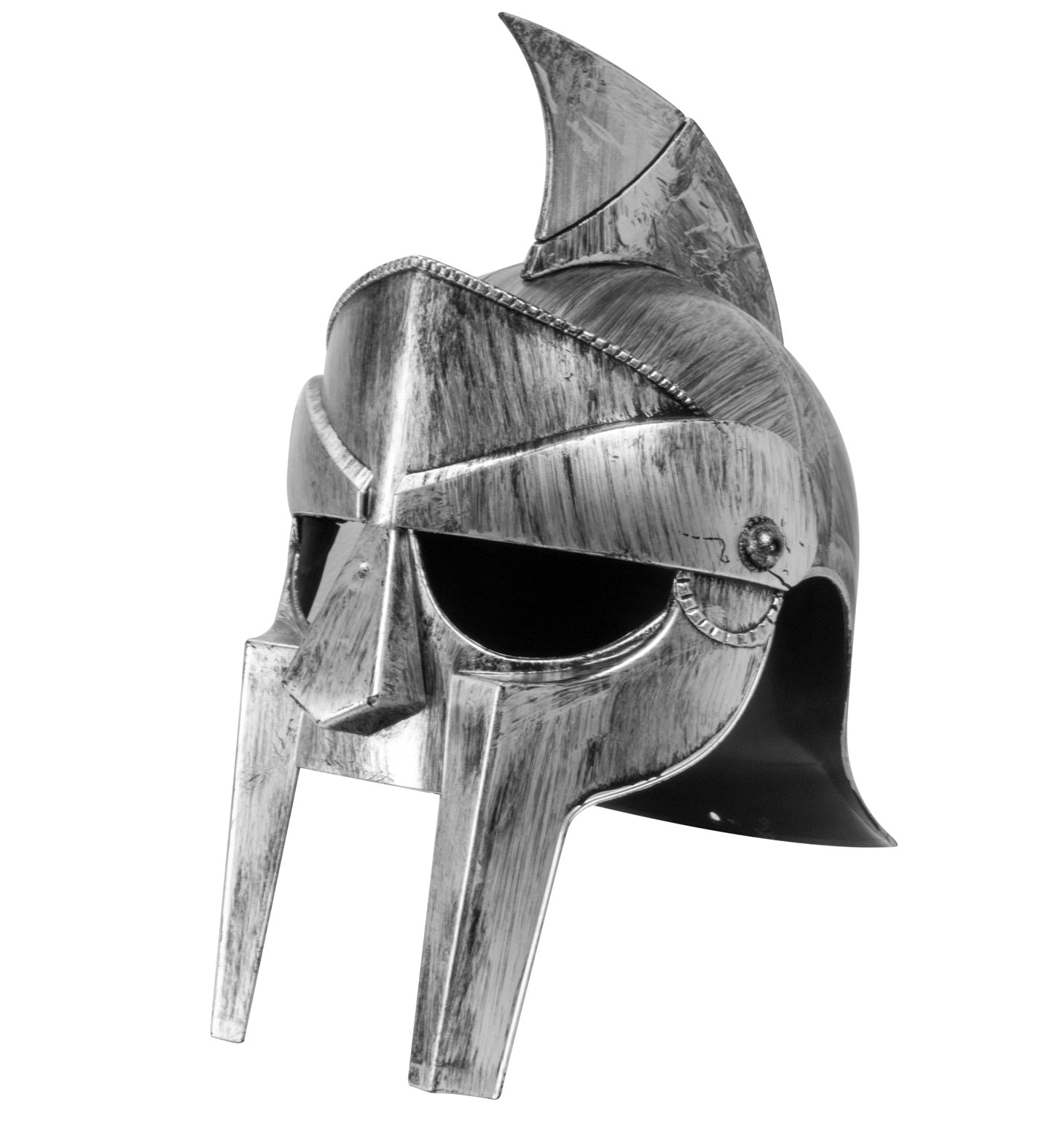 Casco de Gladiator Romano Plateado con Cresta Gladiador Widmann