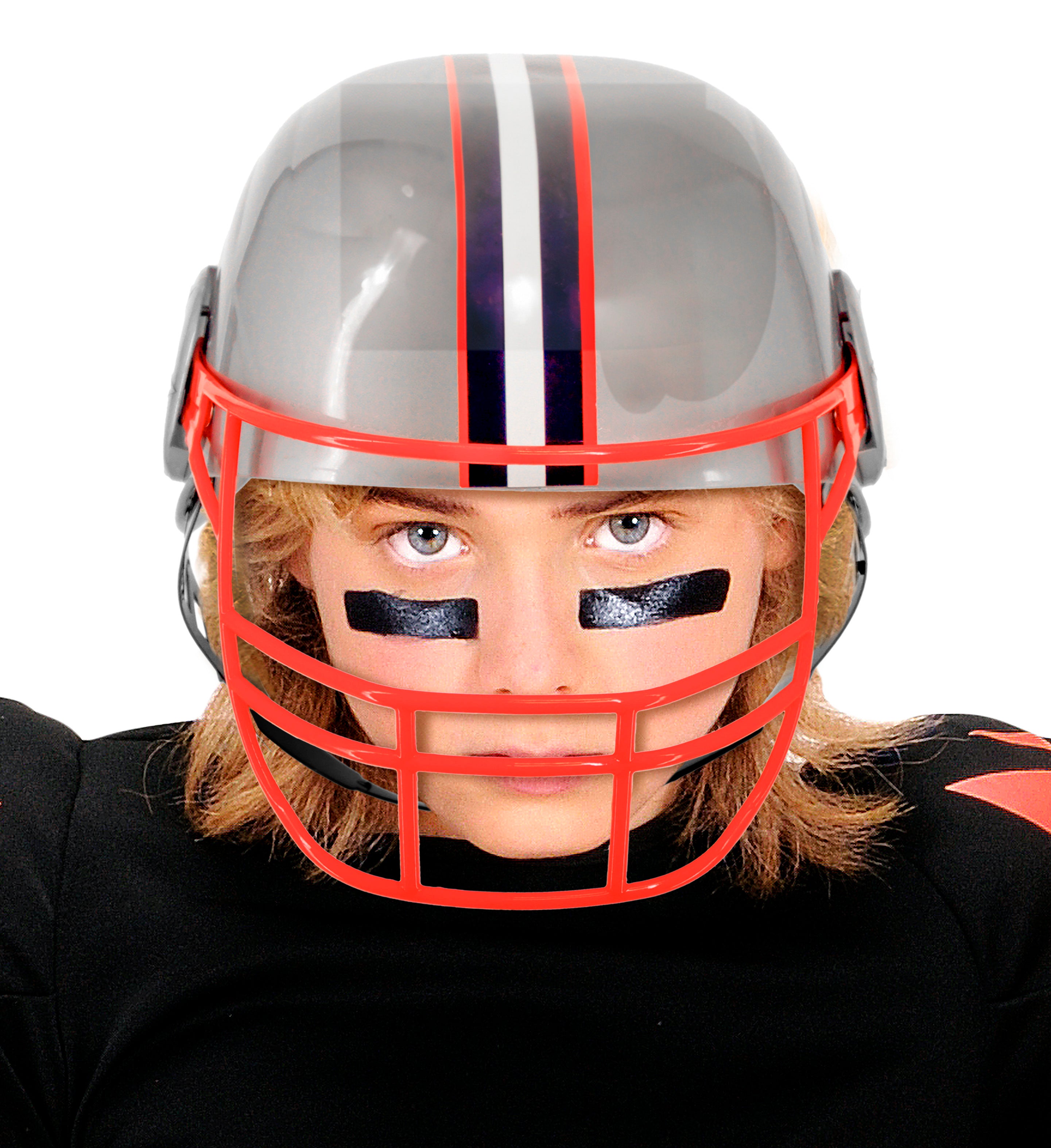 Casco de Fútbol Americano con Estrella Azul Infantil Jugadores de Rugby Widmann