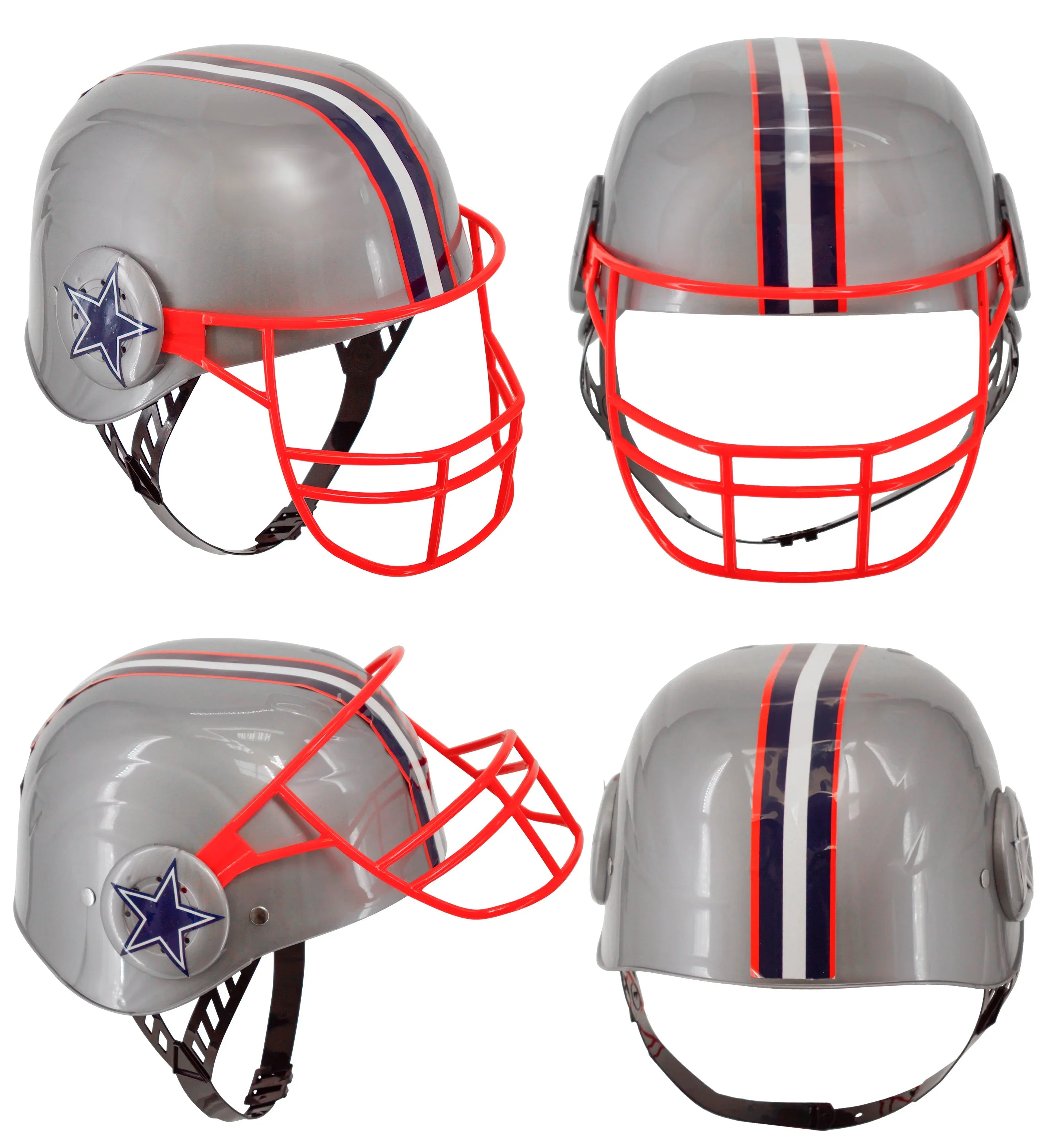 Casco de Fútbol Americano con Estrella Azul Infantil Jugadores de Rugby Widmann