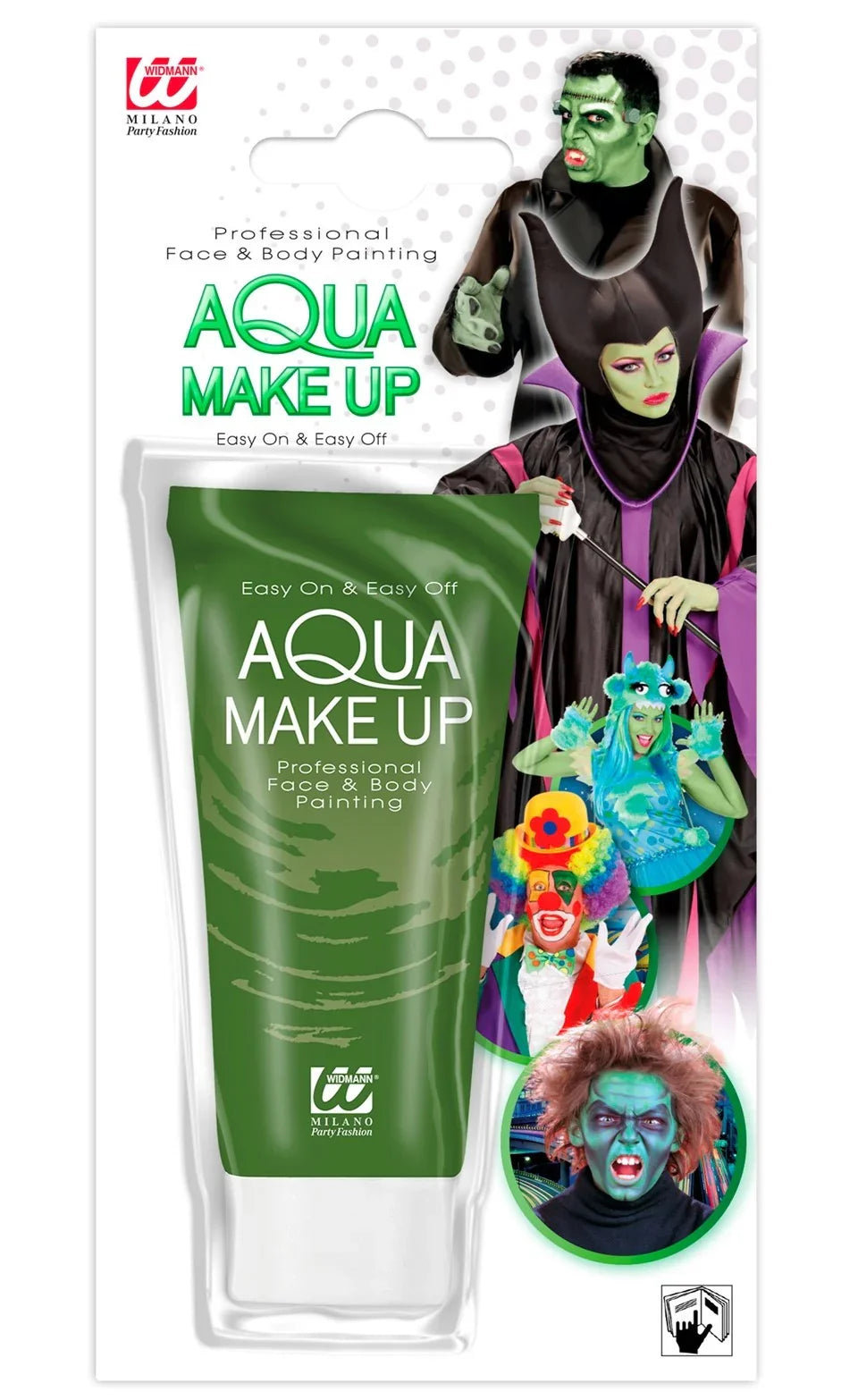 Maquillaje al Agua Verde en Tubo Maquillaje al Agua Widmann