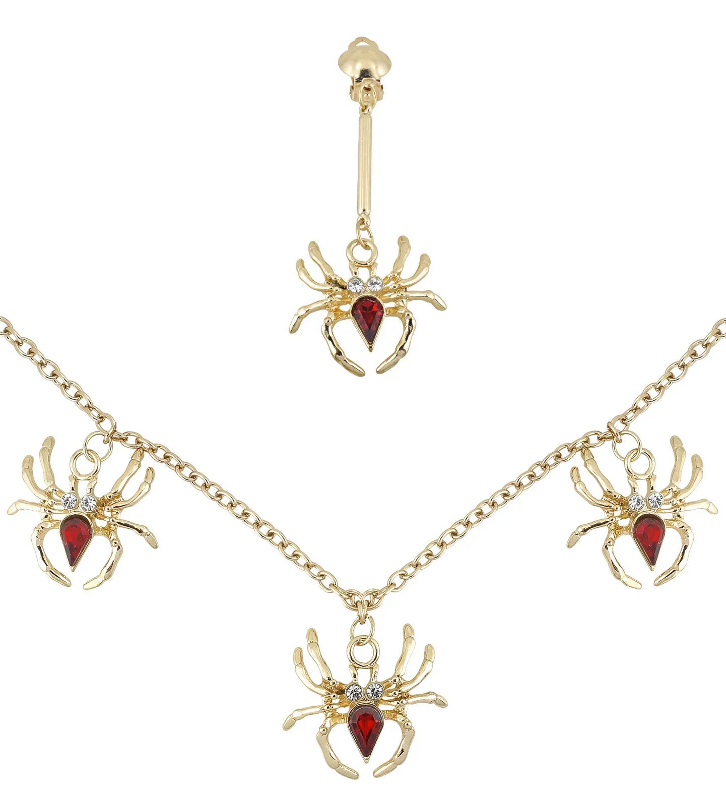 Collar de Arañas con Pendiente a Juego COMPLEMENTOS Widmann