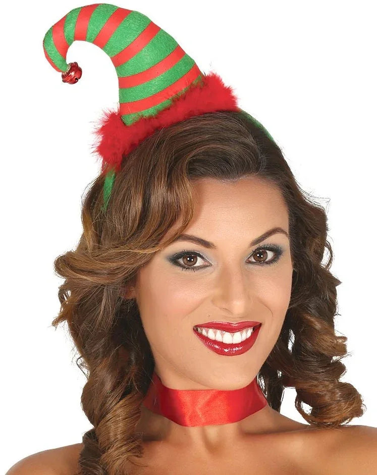 Diadema con Gorro de Elfo Navideño Elfos Navideños Guirca