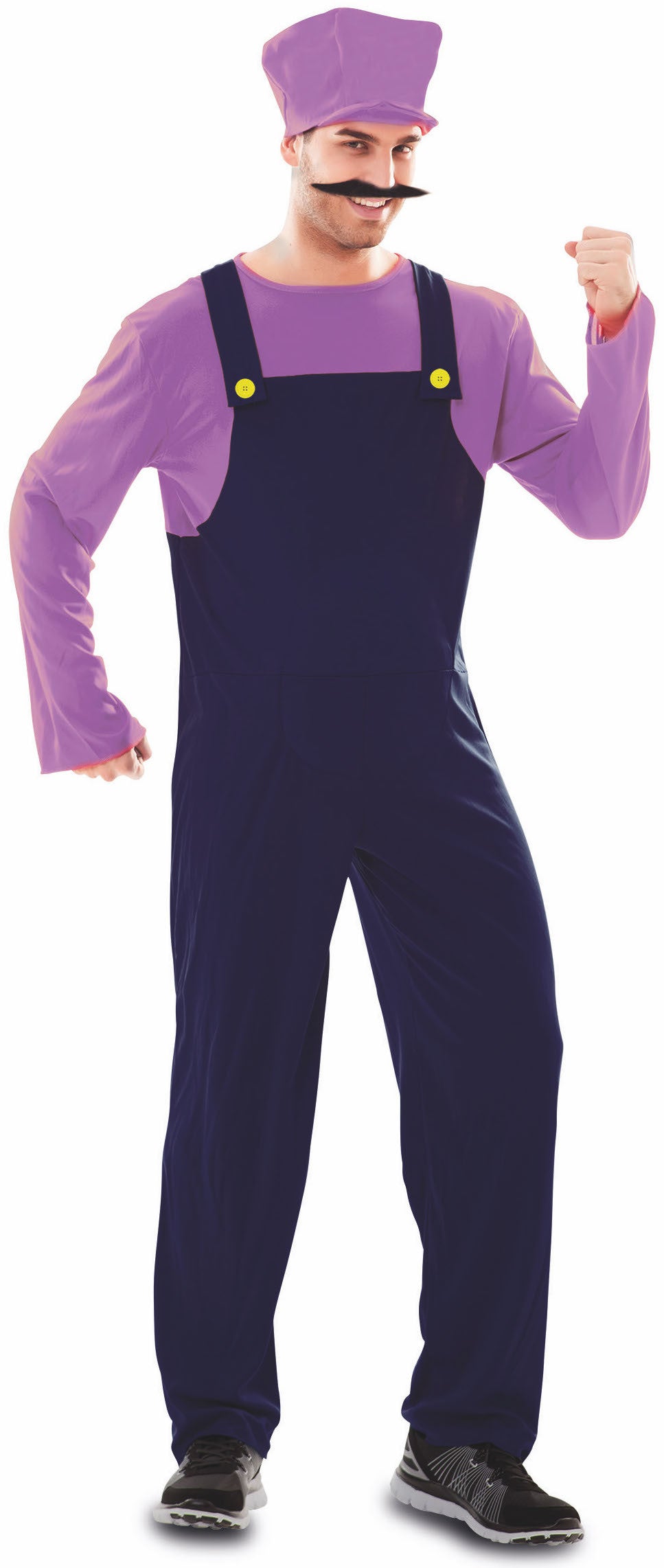 Disfraz de Waluigi para Hombre Super Mario Bros y Luigi EuroCarnavales