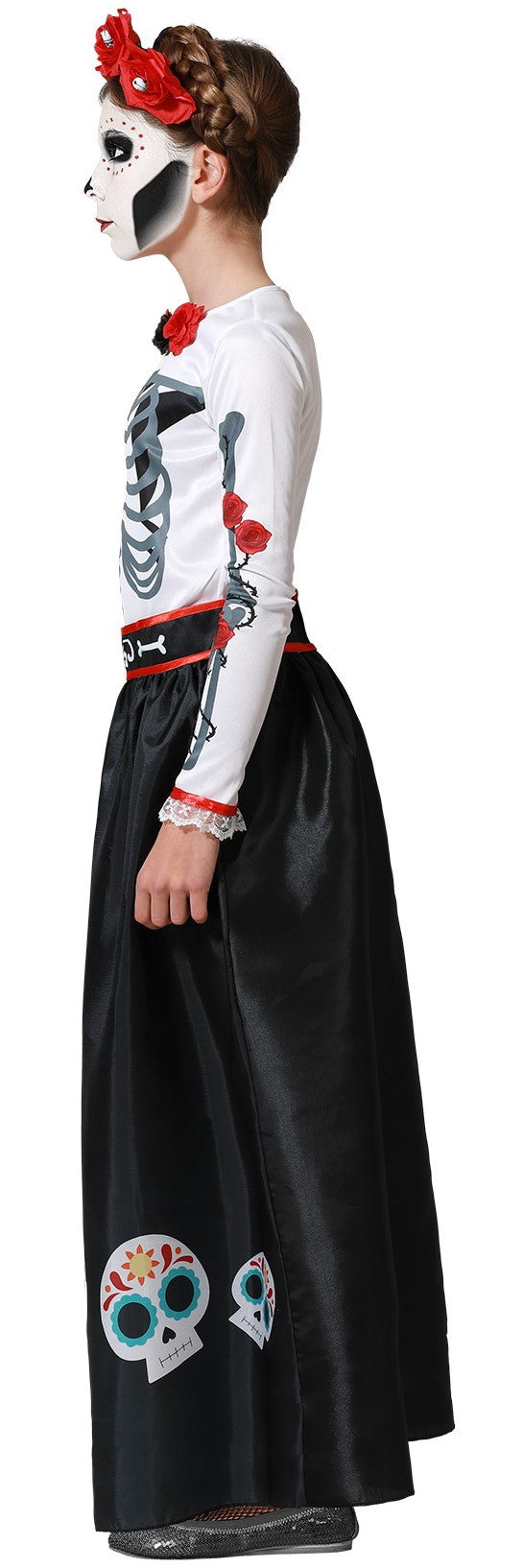 Disfraz de Catrina Esqueleto Infantil Catrina Atosa