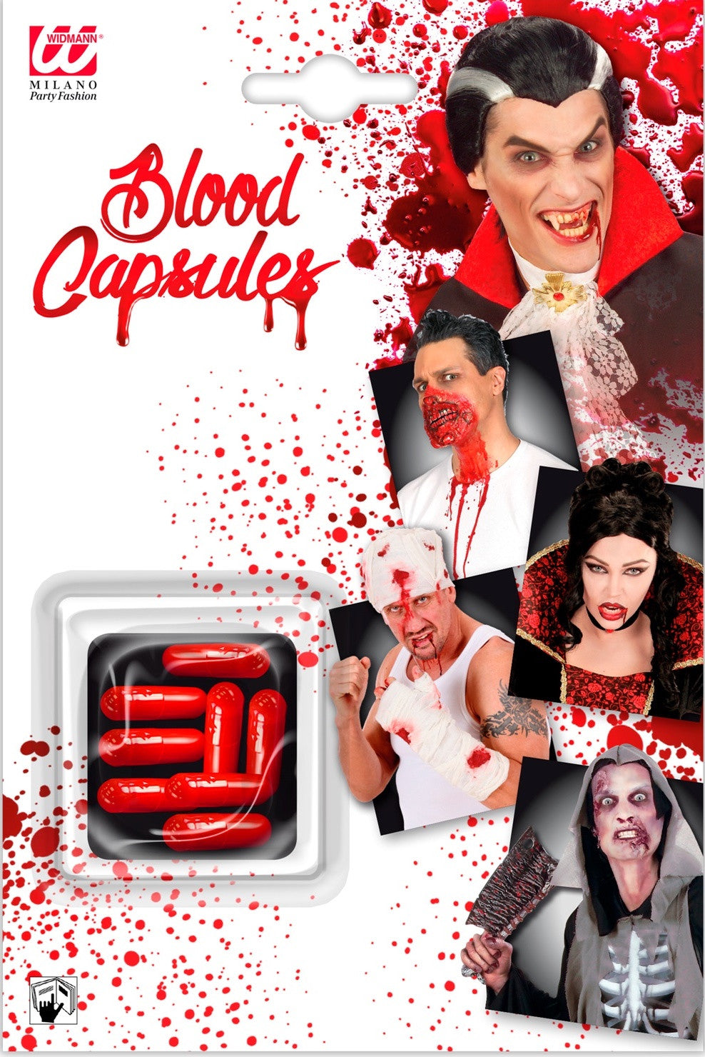 Cápsulas de Sangre Maquillaje Halloween Widmann