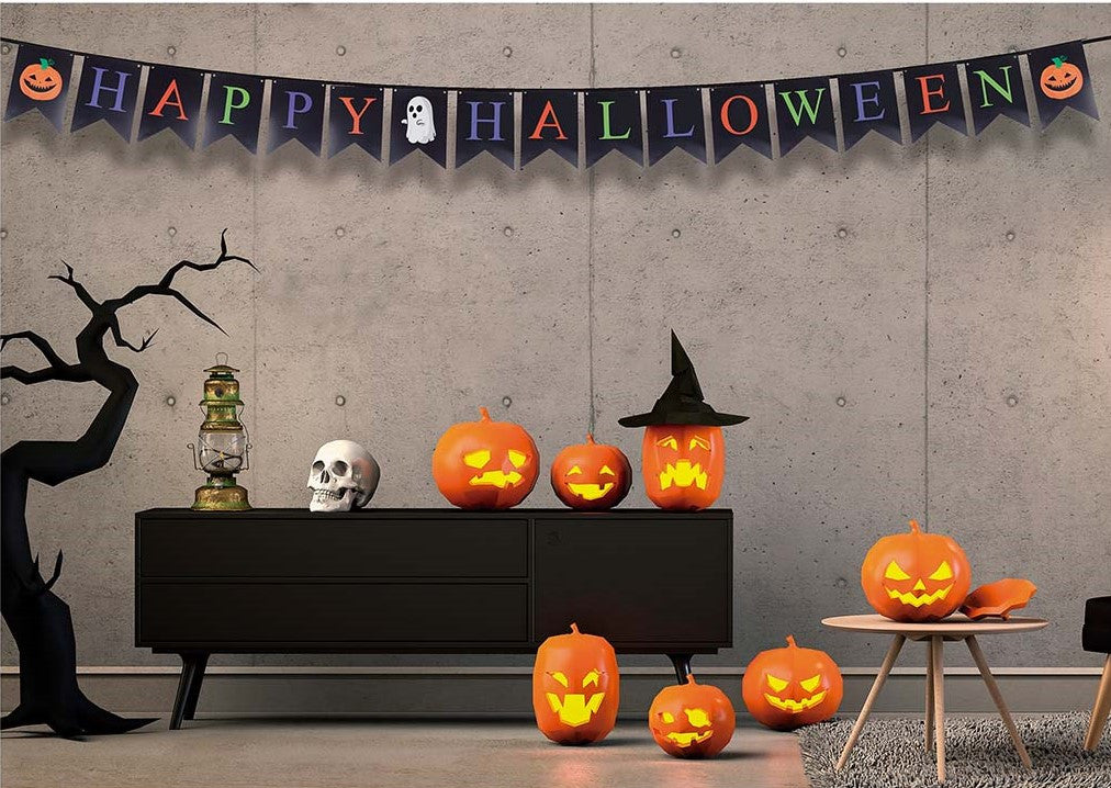 Guirnalda Happy Halloween para Decoración de 3 Metros Guirnaldas de Halloween Guirca