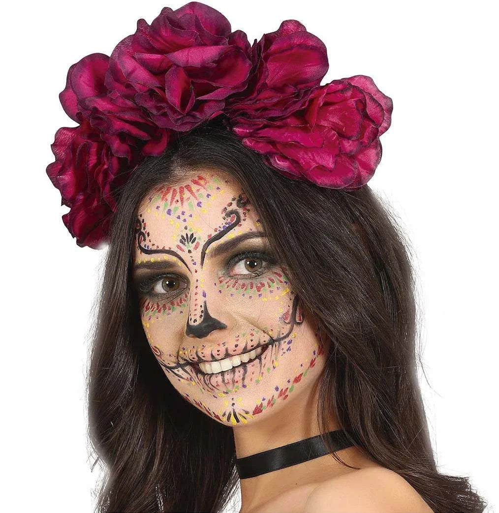 Diadema de Flores Moradas Catrina Diademas de Flores Guirca