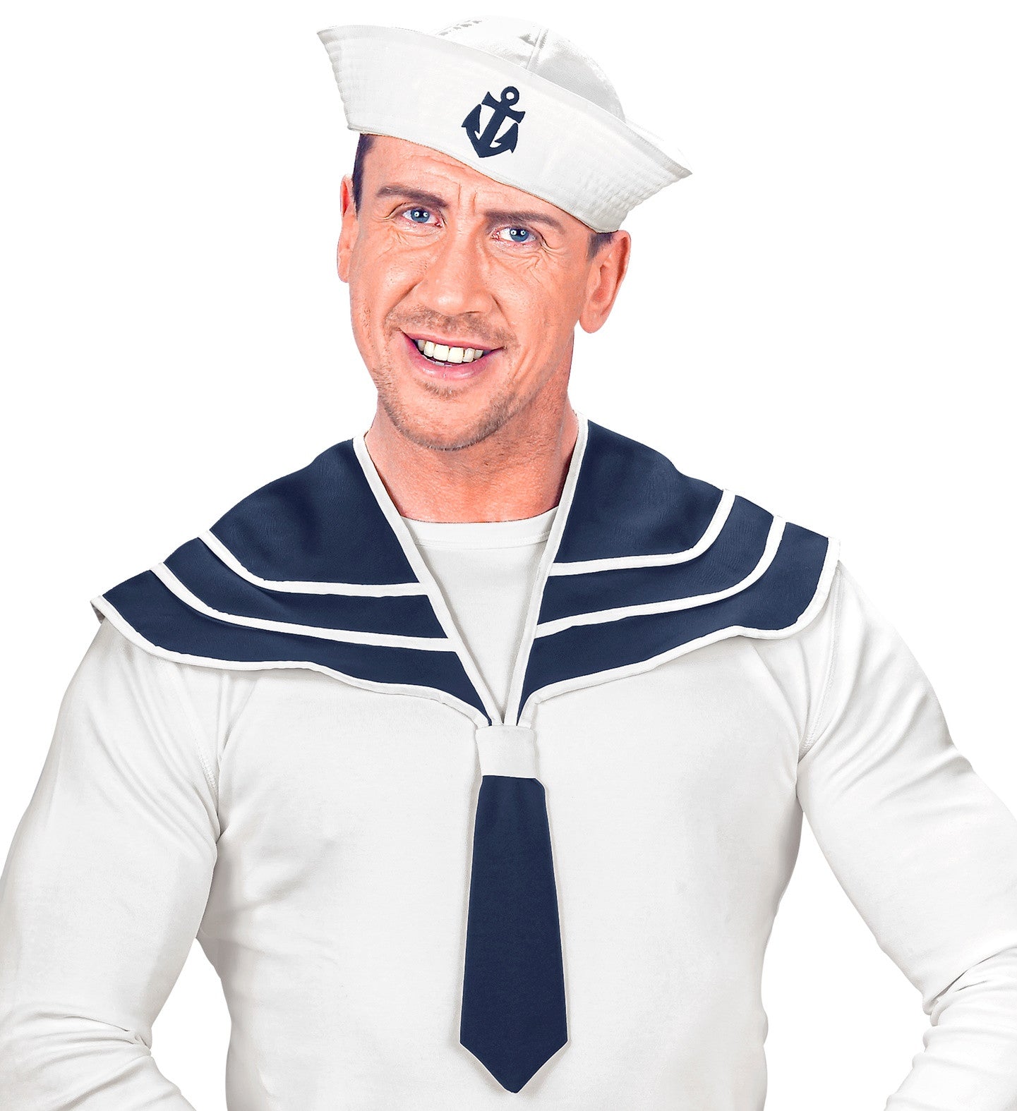 Kit de Disfraz de Marinero con Gorra y Pañuelo Complementos Marineros Widmann