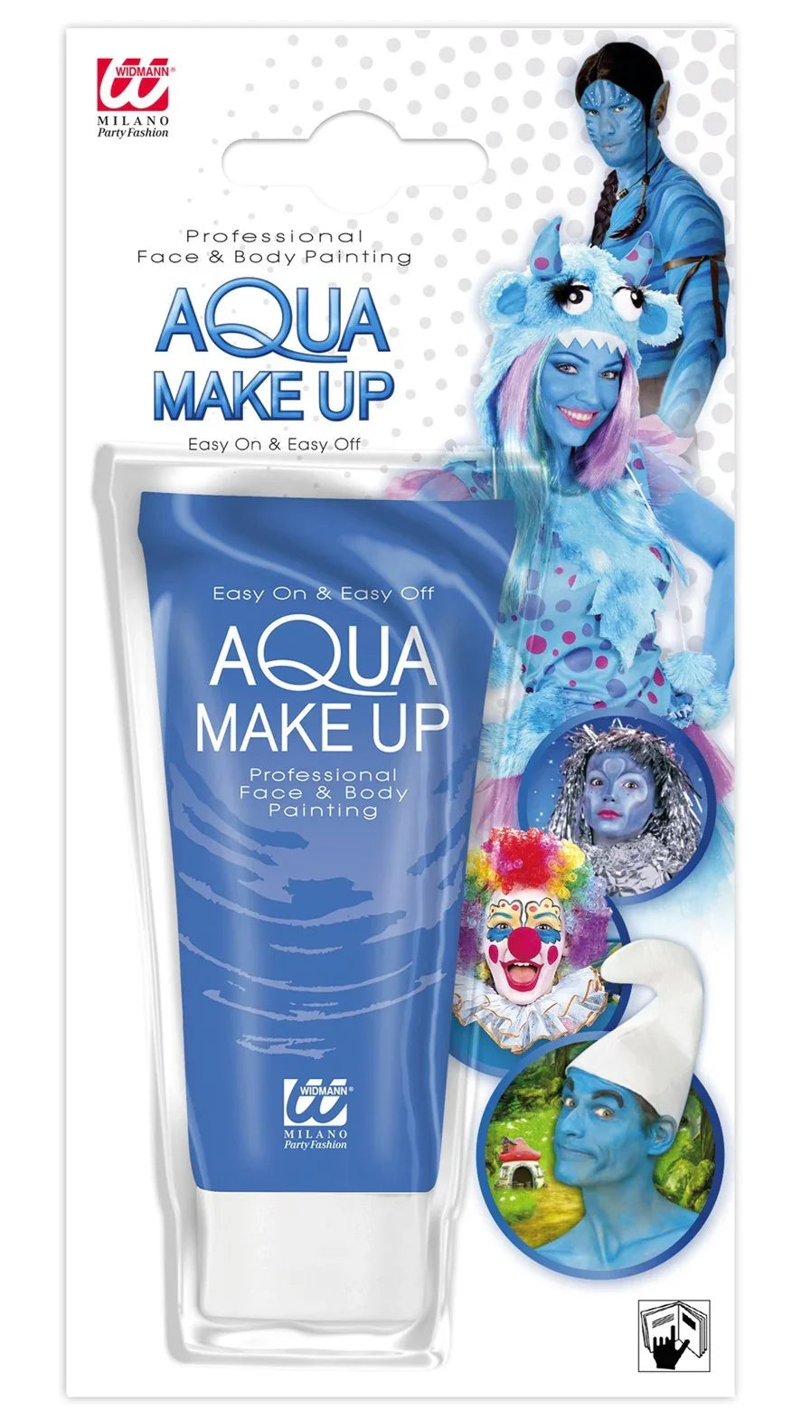 Maquillaje al Agua Azul en Tubo Maquillaje al Agua Widmann