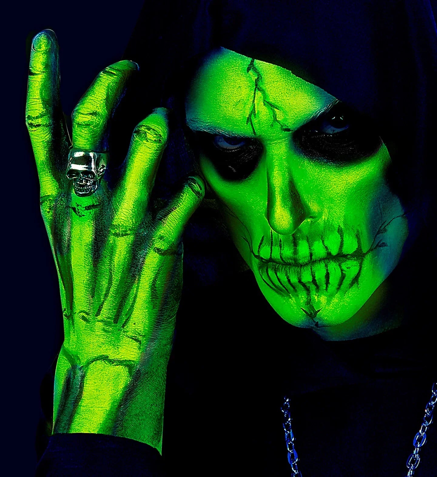 Maquillaje al Agua Verde Neón en Tubo Maquillaje al Agua Widmann