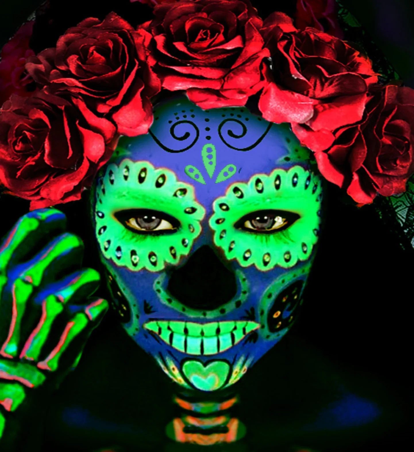 Maquillaje al Agua Verde Neón en Tubo Maquillaje al Agua Widmann