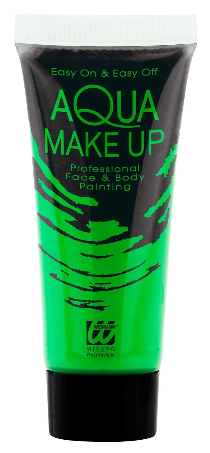 Maquillaje al Agua Verde Neón en Tubo Maquillaje al Agua Widmann
