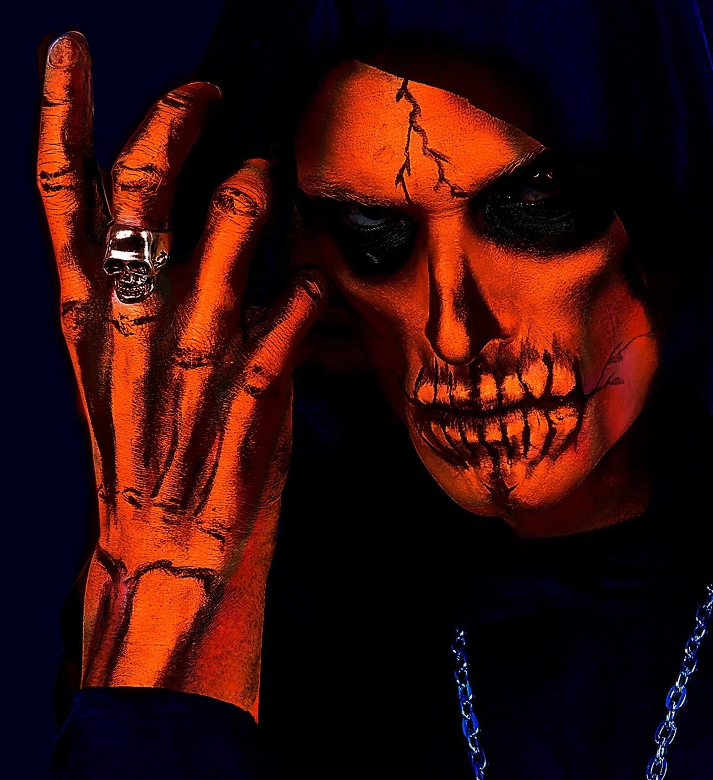 Maquillaje al Agua Naranja Neón en Tubo Maquillaje al Agua Widmann