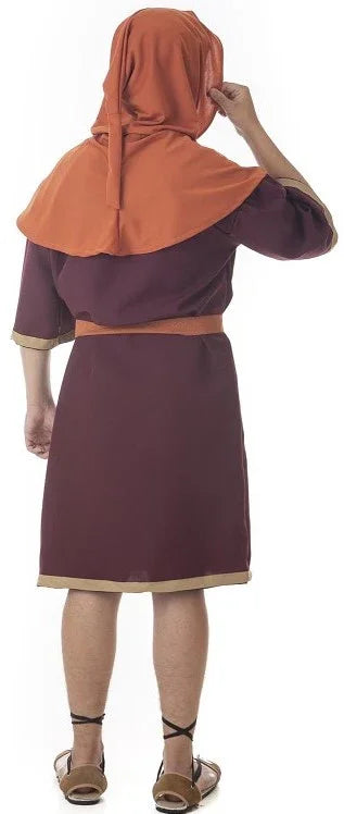 Disfraz de Campesino Medieval con Capucha para Hombre Campesinos y Posaderos Medievales Llopis