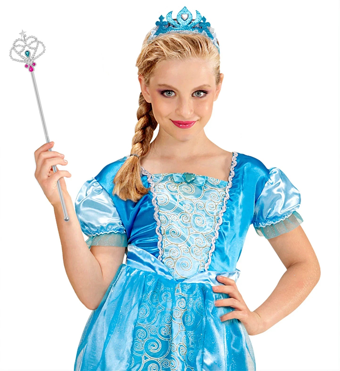 Cetro de Princesa Plateado con Gemas Bastones, Cetros y Varitas Widmann