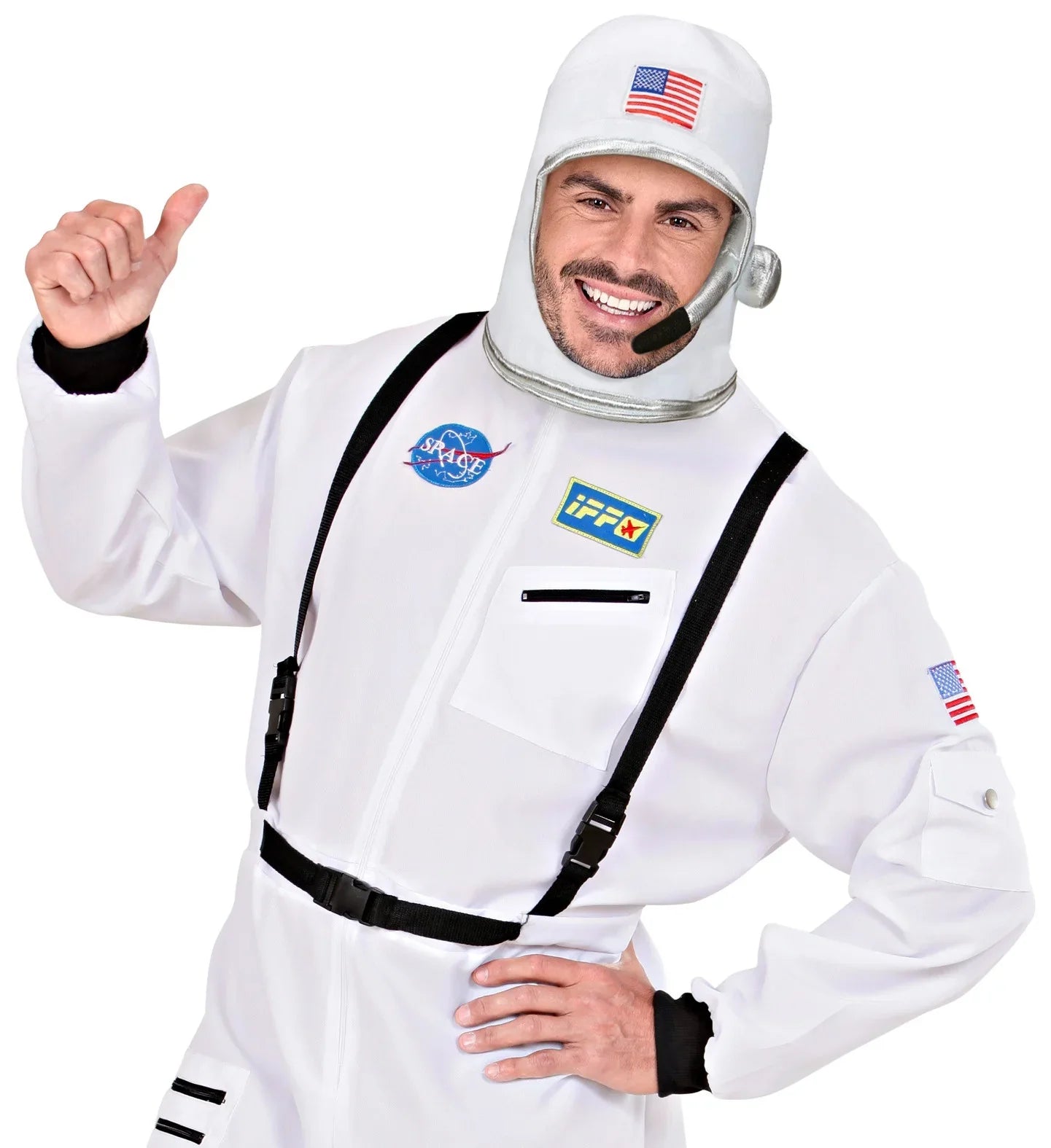 Gorro de Astronauta Blanco con Micro Sombreros y Gorros Widmann