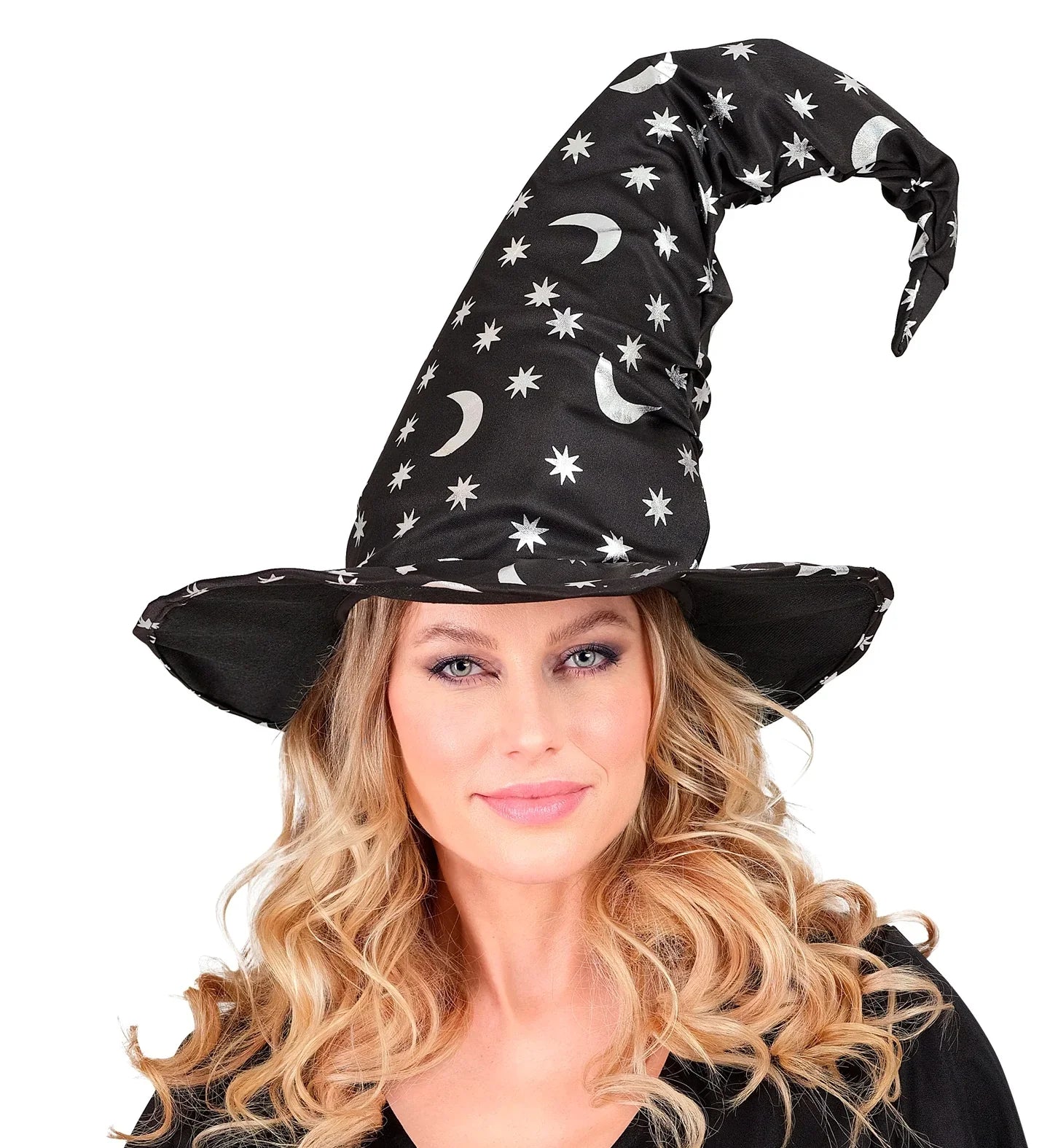 Sombrero de Bruja o Mago con Lunas y Estrellas Sombreros de Bruja Widmann