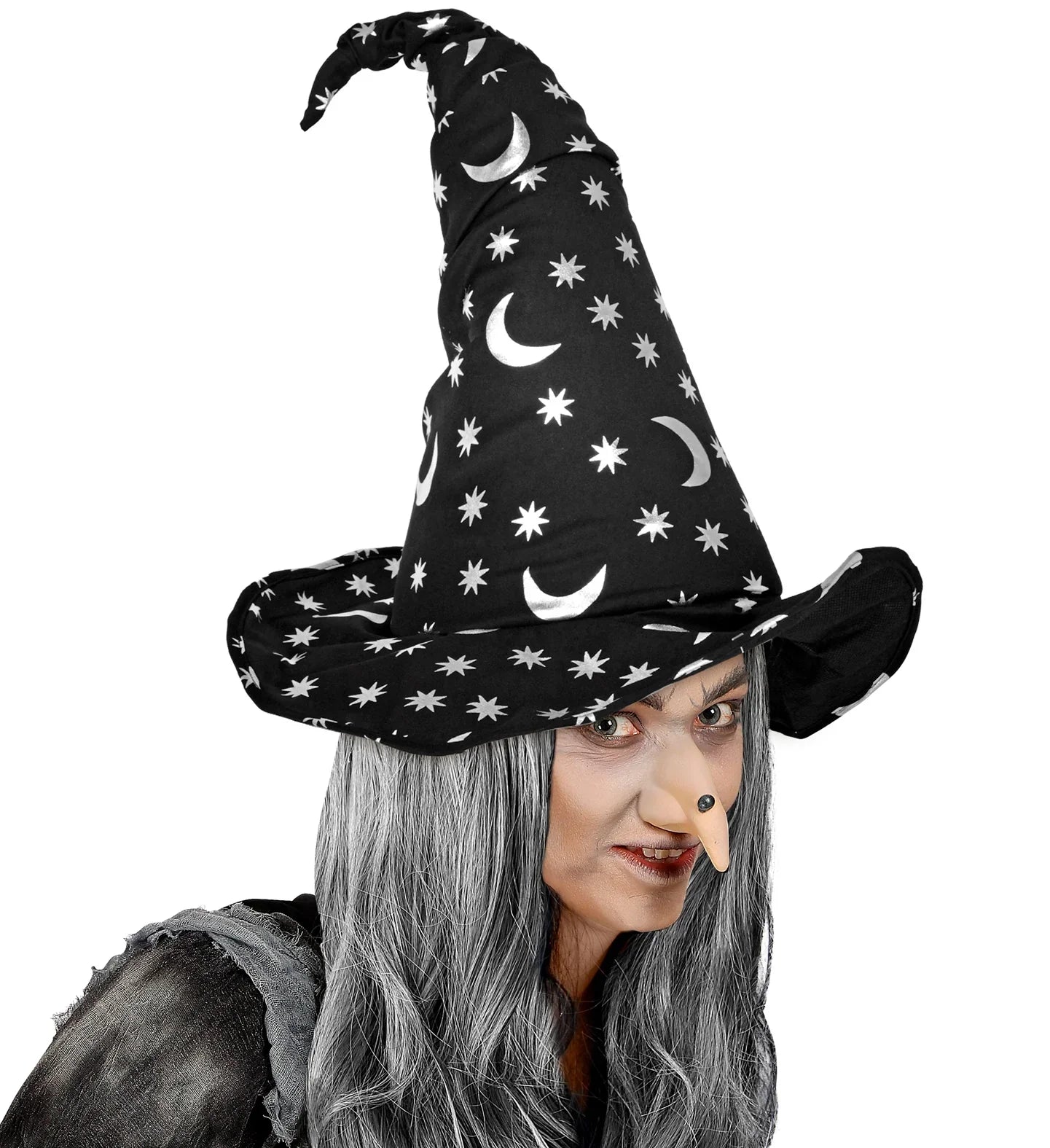 Sombrero de Bruja o Mago con Lunas y Estrellas Sombreros de Bruja Widmann