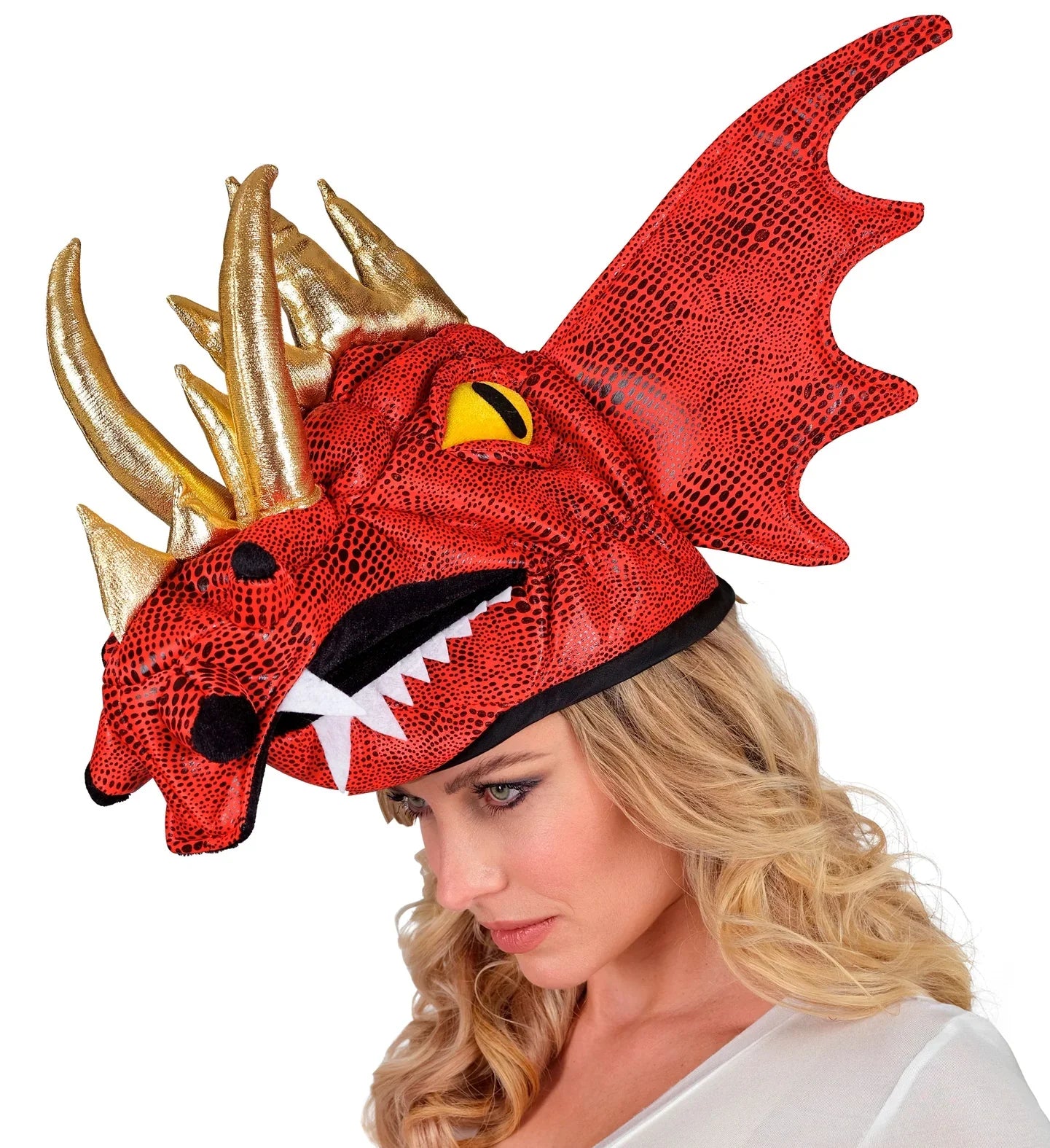 Gorro de Dragón Rojo Dragón y Dinosaurio Widmann