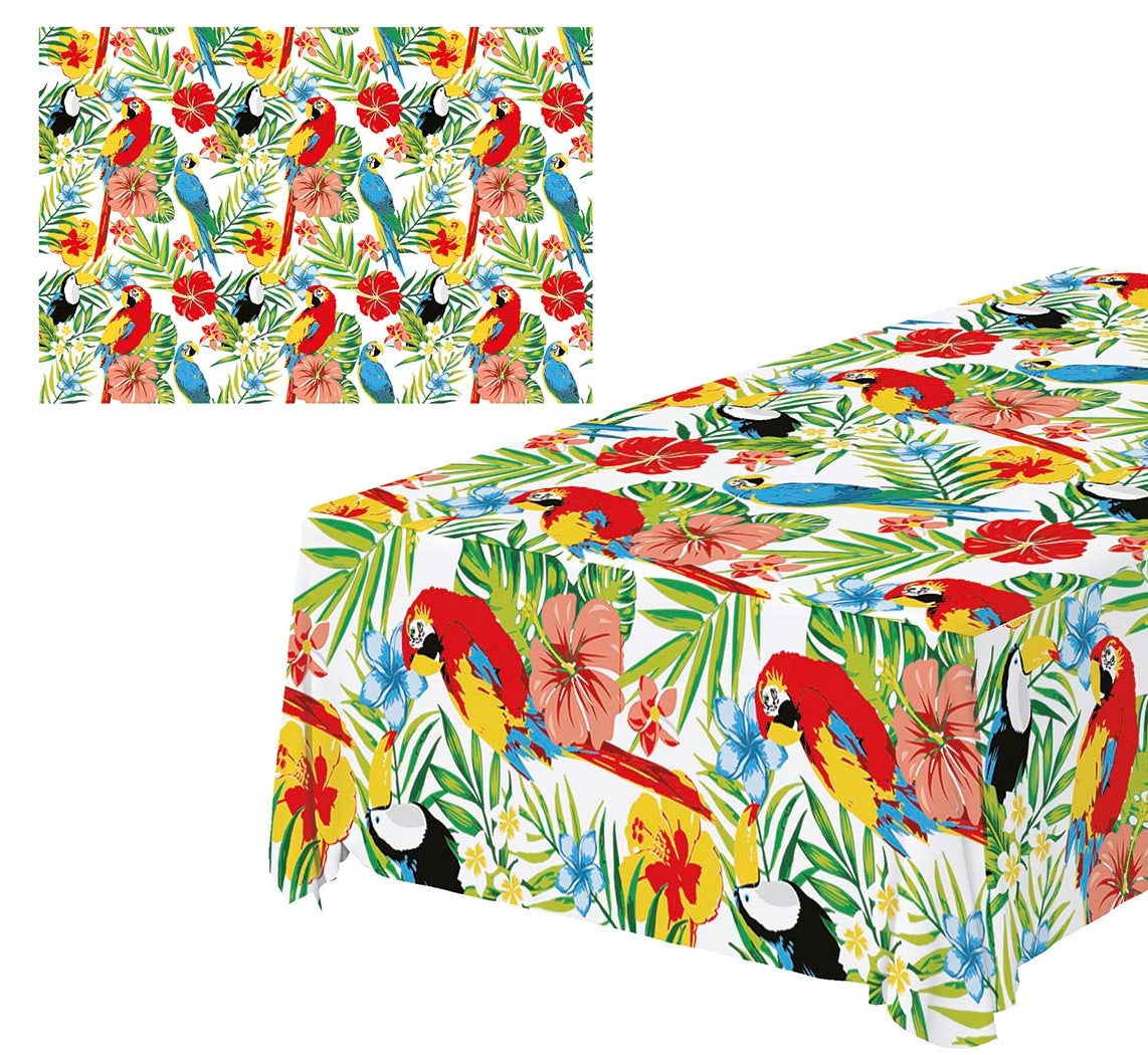 Mantel Hawaiano con Estampado Floral Decoración y Menaje Verano Guirca