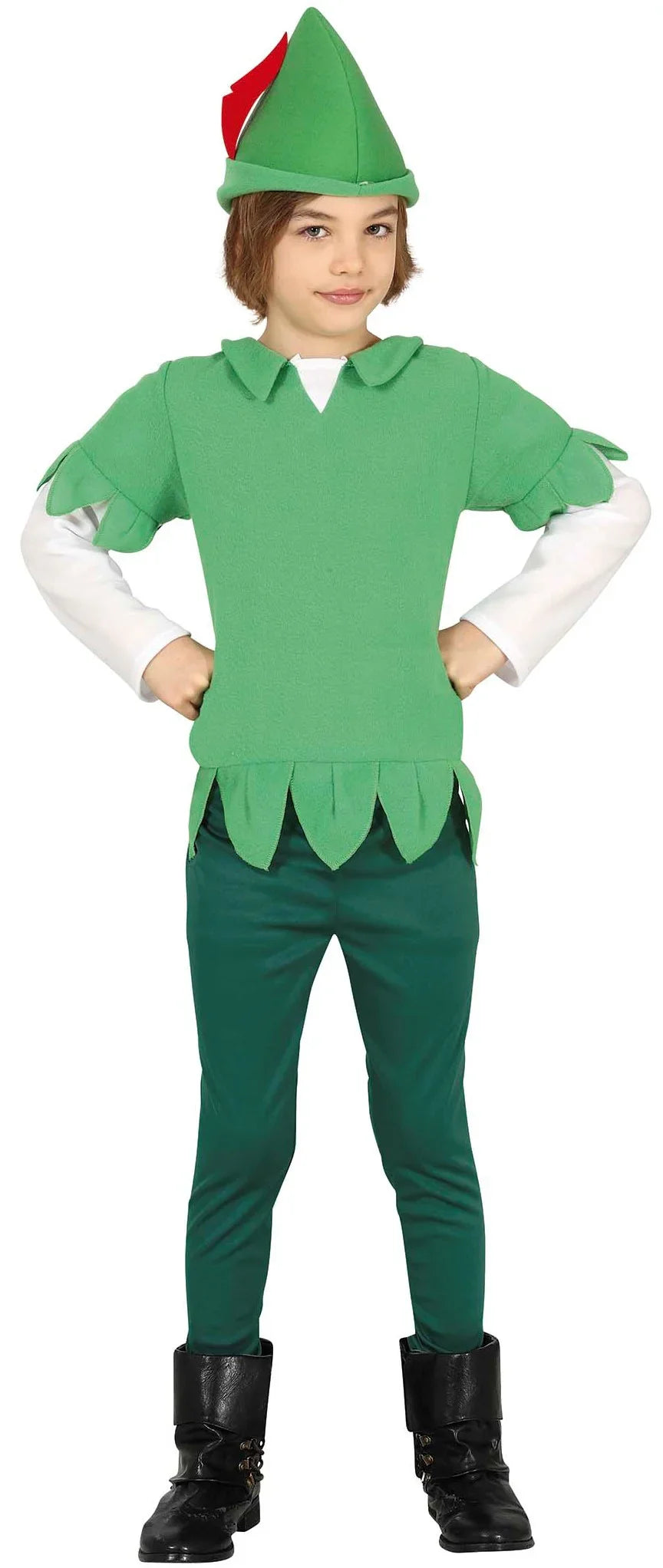 Disfraz de Robin Hood Verde para Niño Robin Hood y Arqueros Guirca