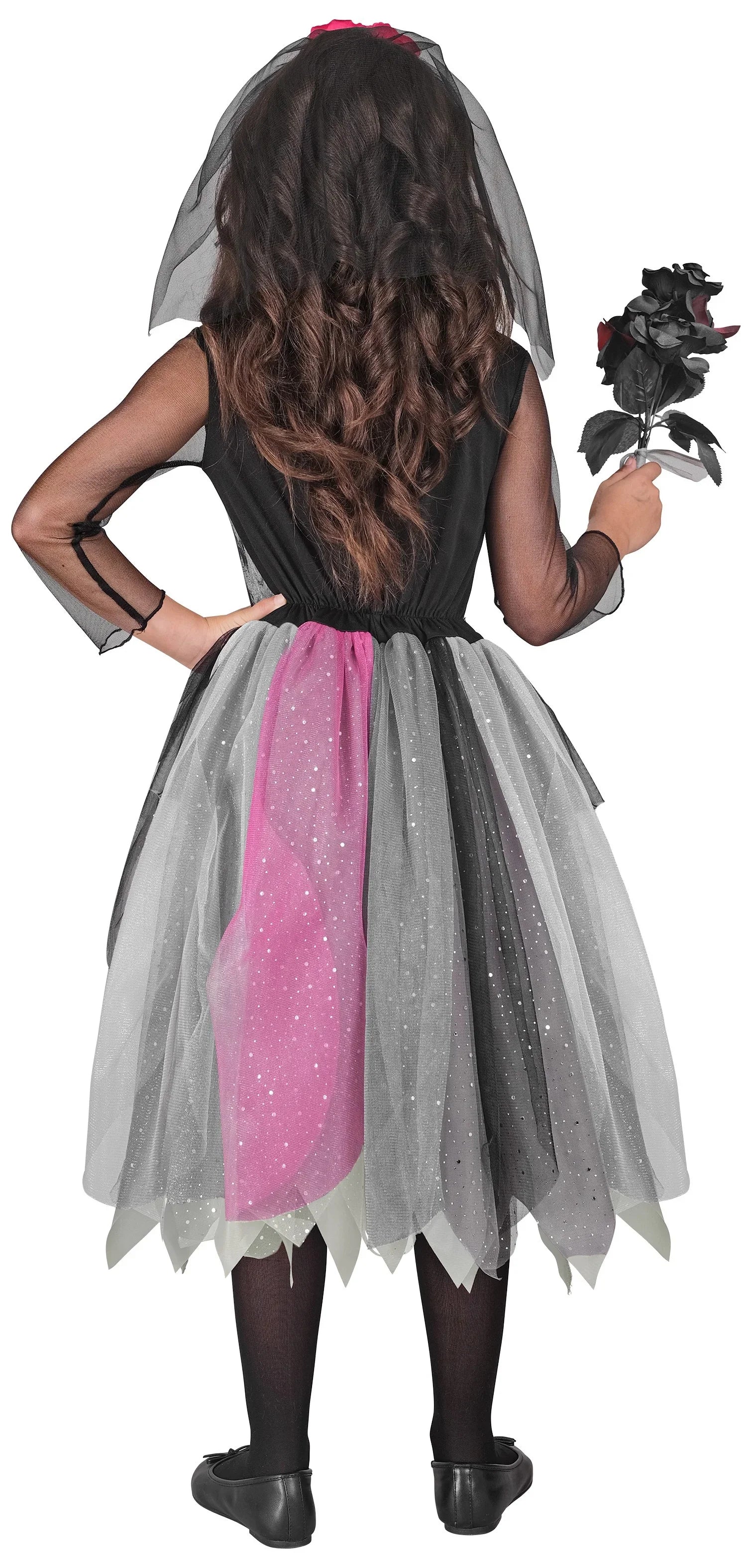 Disfraz de Catrina con Rosas para Niña Catrina Widmann