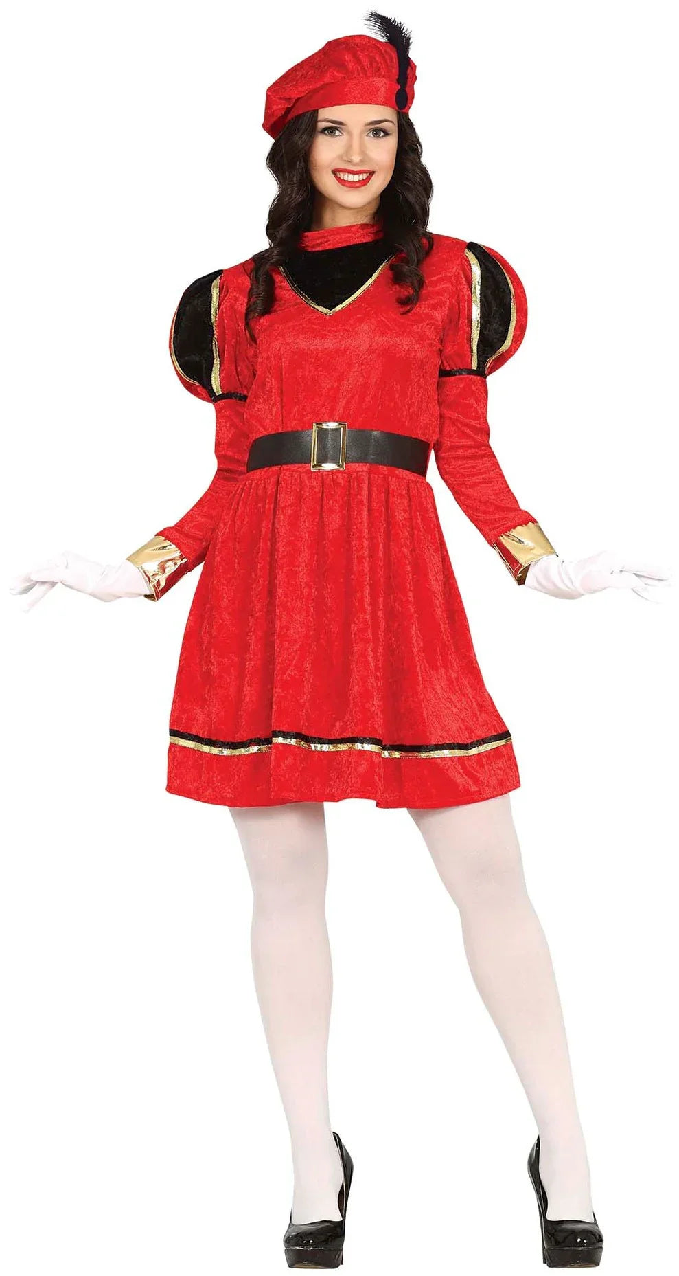 Disfraz de Paje Real Rojo para Mujer Pajes Reales Guirca