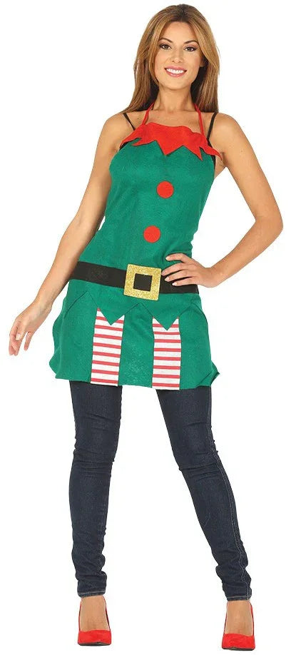 Delantal de Elfo Navideño para Adulto Navideños Guirca