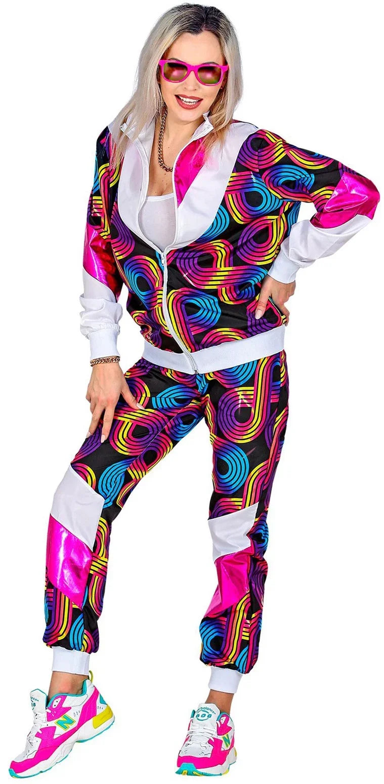 Disfraz Chándal de Táctel de Estampado Ochentero para Adulto Comprar