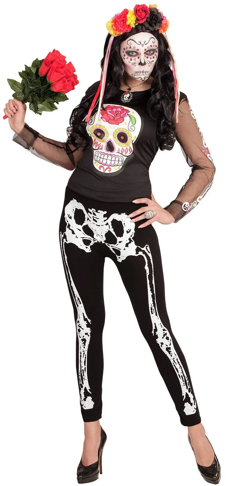Leggings de Esqueleto para Mujer Esqueletos Widmann