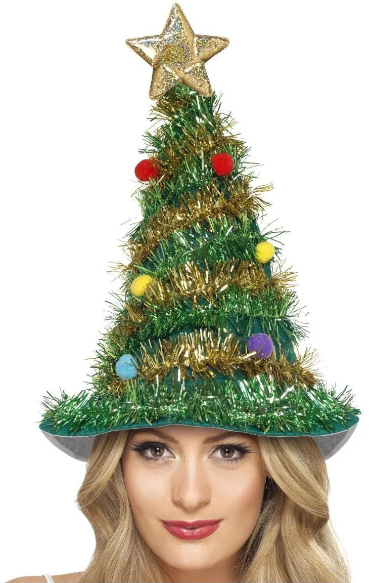 Gorro de Árbol de Navidad con Estrella Complementos Navidad Guirca