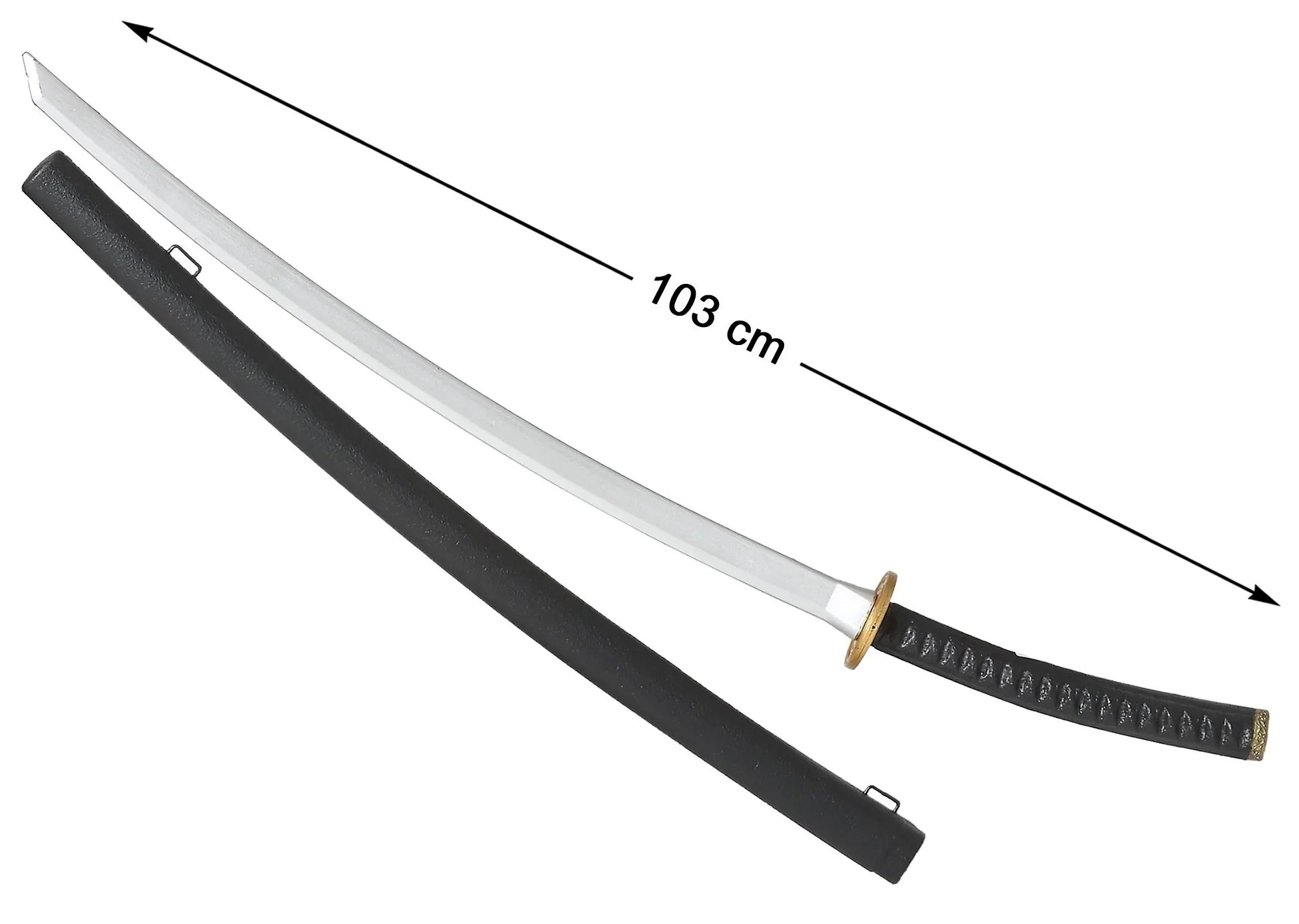 Espada Ninja Negra con Funda de 103cm Armas Atosa