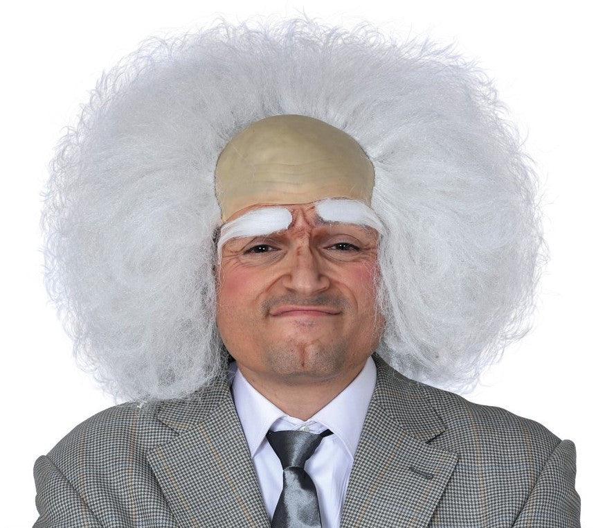 Peluca Blanca Natural con Calva Pelucas Blancas Guirca