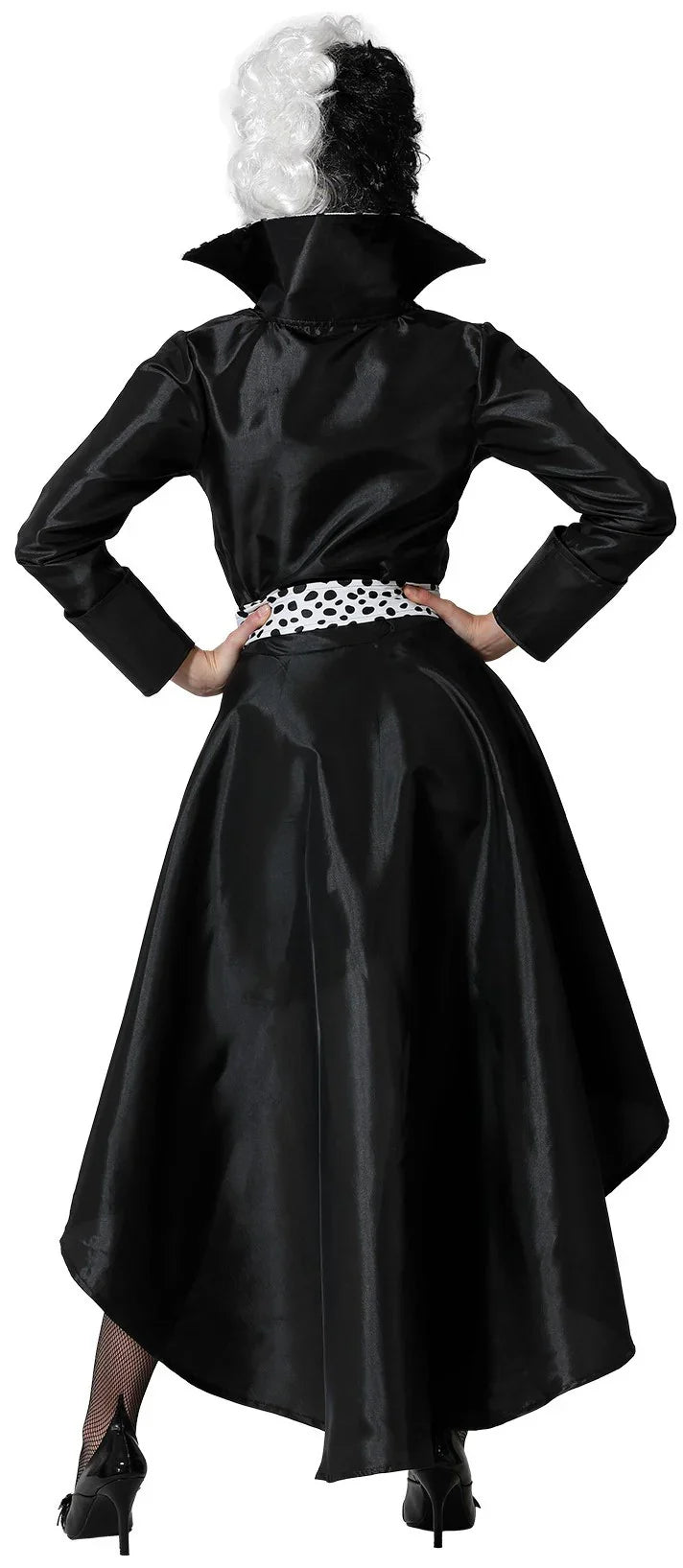 Disfraz de Cruella de Vil Negro para Mujer Cruella de Vil Atosa
