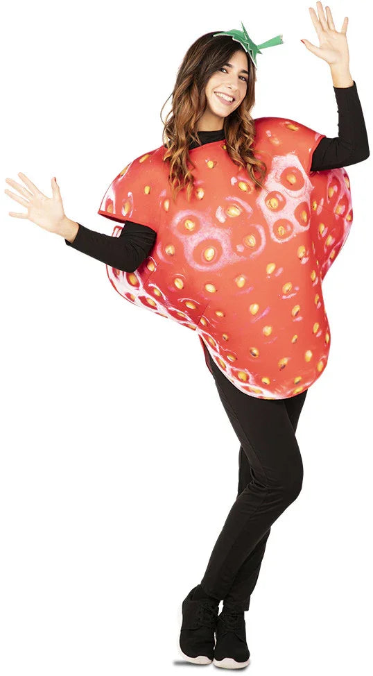 Disfraz de Fresa para Adulto Fruta EuroCarnavales