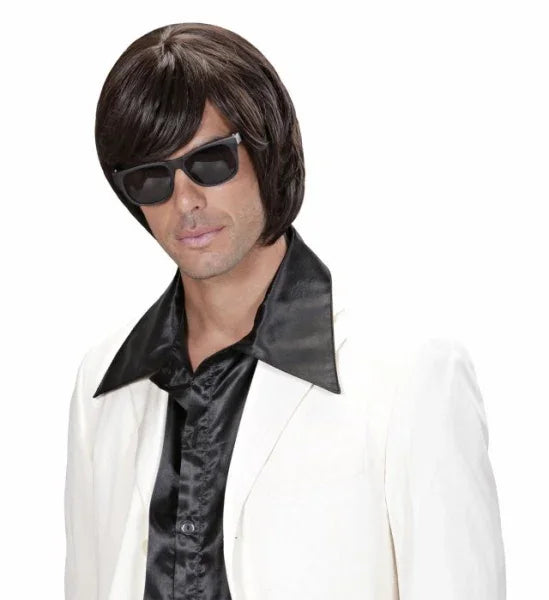 Peluca Castaña para Hombre de Media Melena Lujo Pelucas Widmann